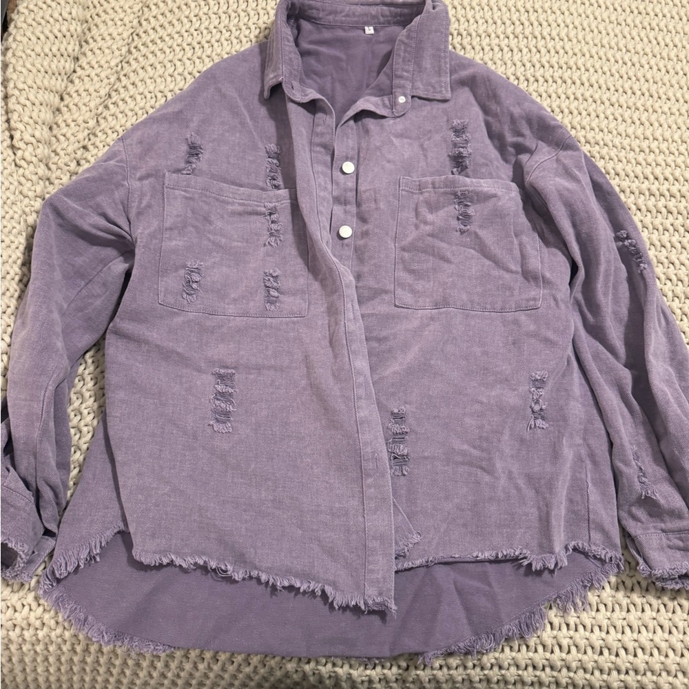Purple Shacket